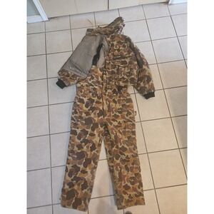 Gamehide Duck Camo Hunting Jacket XL & Bib Overalls Large Insulated Set